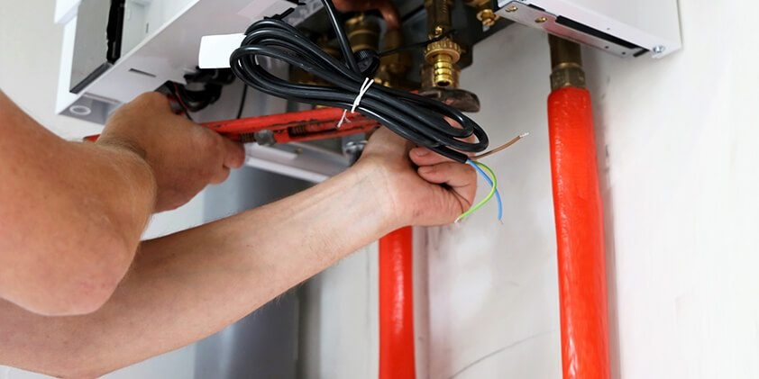 What does annual boiler service include?